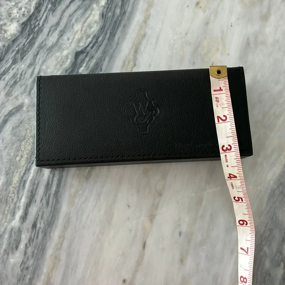 Wordsworth & Black Faux Leather Single Fountain Pen Presentation Case Box Black